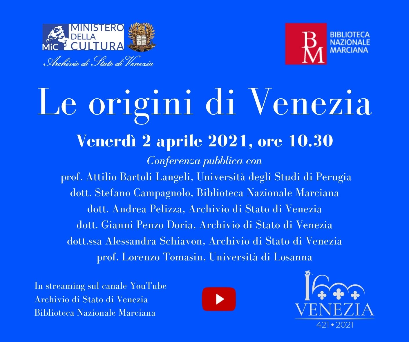 1600 anni Conferenza 2 apr 2021
